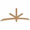 Ekena Millwork Alberta Smooth Timber Gable Bracket, Western Red Cedar, 96"W x 28"H x 1 1/2"D x 3 1/2"F, 7/12 Pitch GBW096X28X0204ALB00SWR - alternate 4